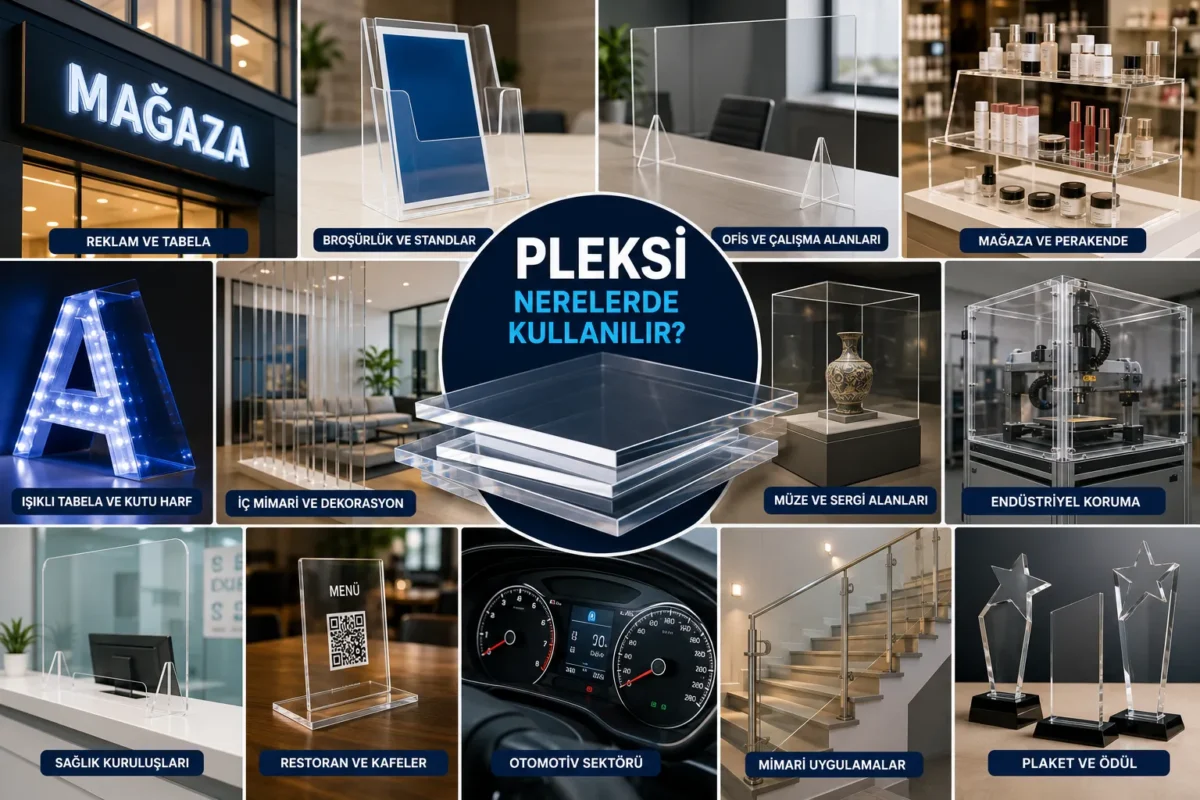 Pleksi nerelerde kullanılır